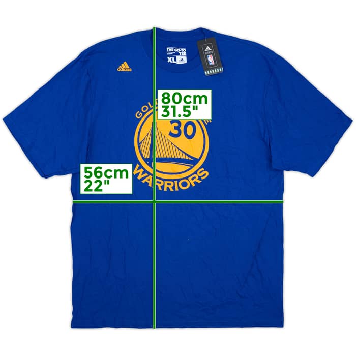 2015-16 Golden State Warriors Curry #30 adidas Tee (XL)