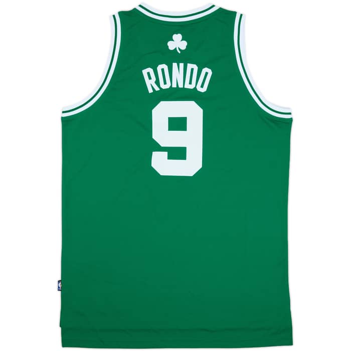 2010-14 Boston Celtics Rondo #9 adidas Swingman Away Jersey (L)