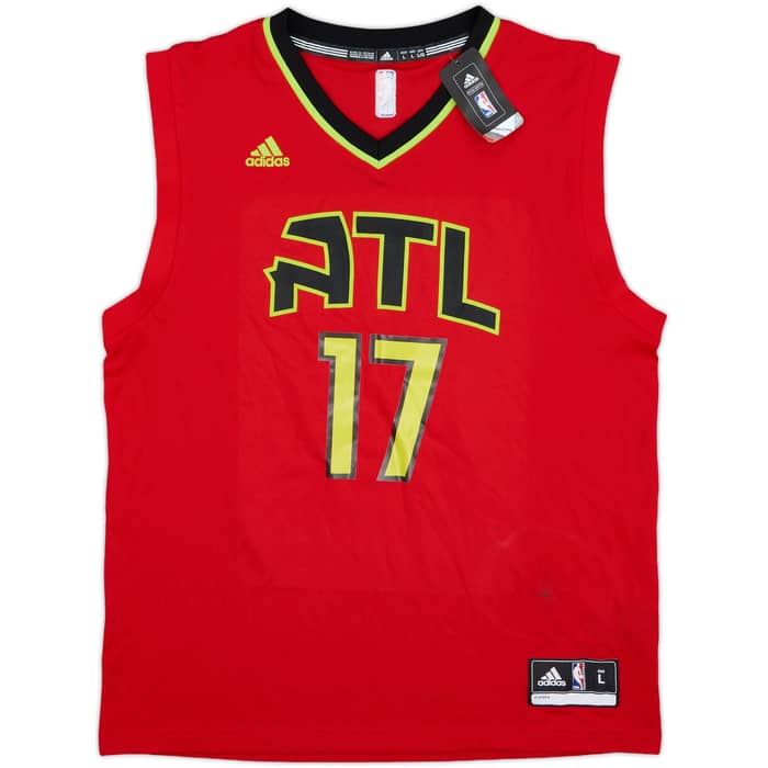 2015-17 Atlanta Hawks Schroder #17 adidas Alternate Jersey (L)