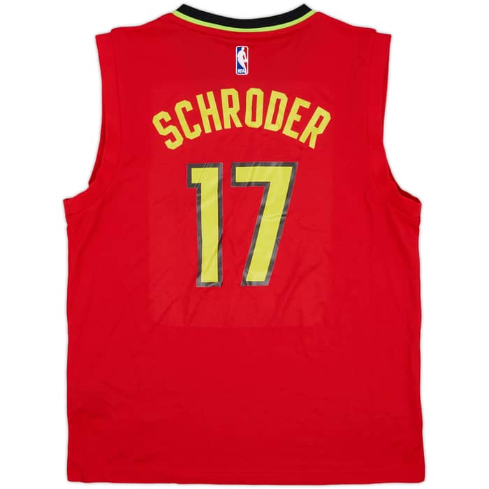 2015-17 Atlanta Hawks Schroder #17 adidas Alternate Jersey (L)