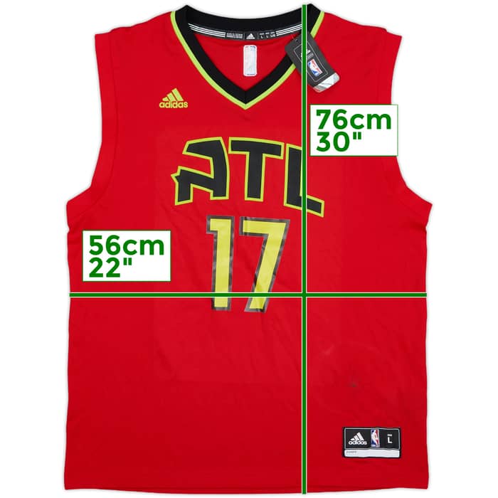 2015-17 Atlanta Hawks Schroder #17 adidas Alternate Jersey (L)