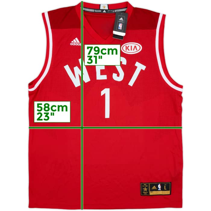 2016 NBA All-Star Team West Davis #1 adidas Jersey (L)