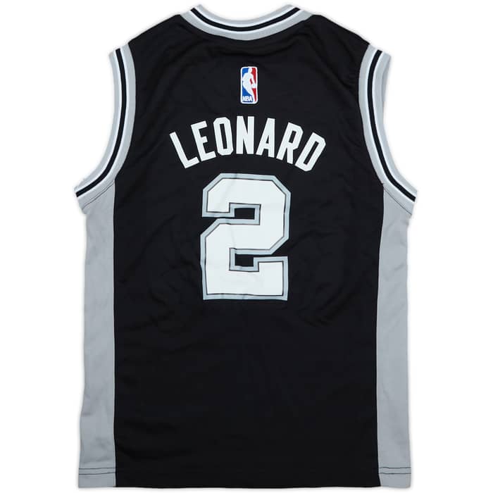 2014-17 San Antonio Spurs Leonard #2 adidas Away Jersey - 10/10 - (S.Boys)
