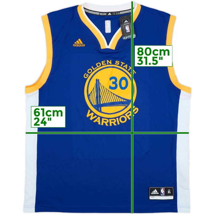 2014-17 Golden State Warriors Curry #30 adidas Away Jersey (XL)