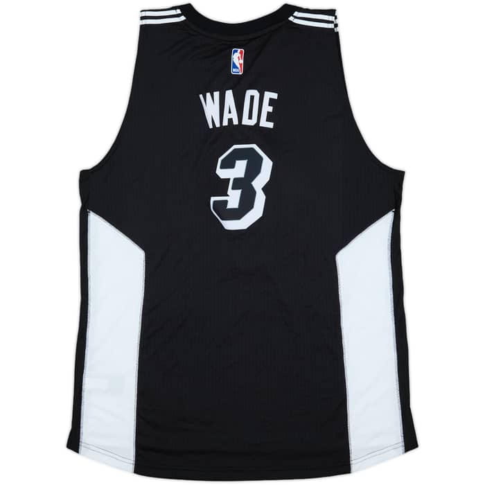 2014-15 Miami Heat Wade #3 adidas Swingman Alternate Jersey - 10/10 - (XL)