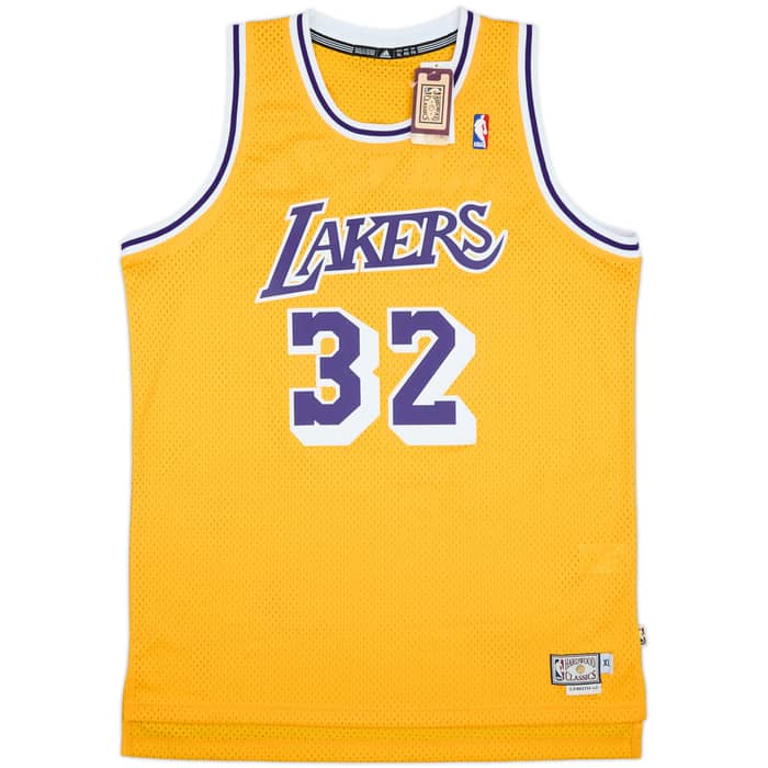 1979-80 LA Lakers Johnson #32 adidas Hardwood Classics Swingman Home Jersey (XL)