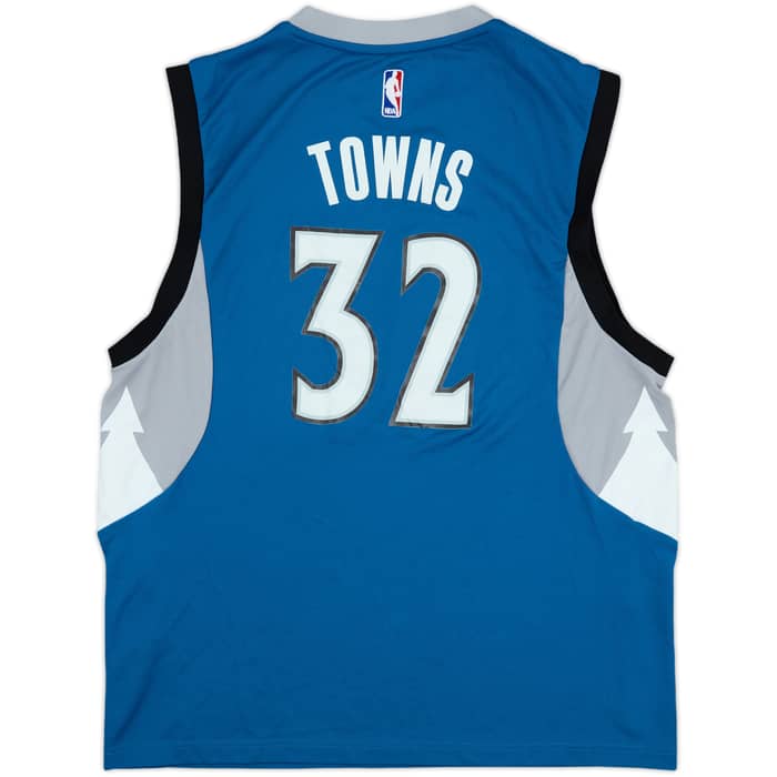 2015-17 Minnesota Timberwolves Towns #32 adidas Away Jersey - 5/10 - (L)