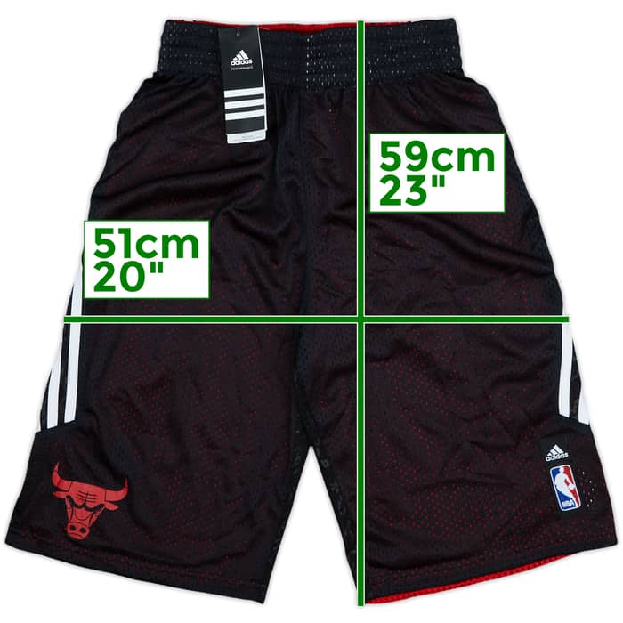 2013-14 Chicago Bulls adidas Reversible Training Shorts (S)