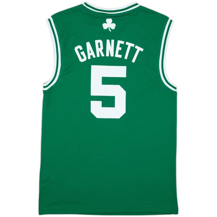2010-13 Boston Celtics Garnett #5 adidas Away Jersey (S)