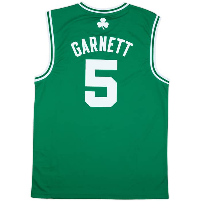 2010-13 Boston Celtics Garnett #5 adidas Away Jersey (M)