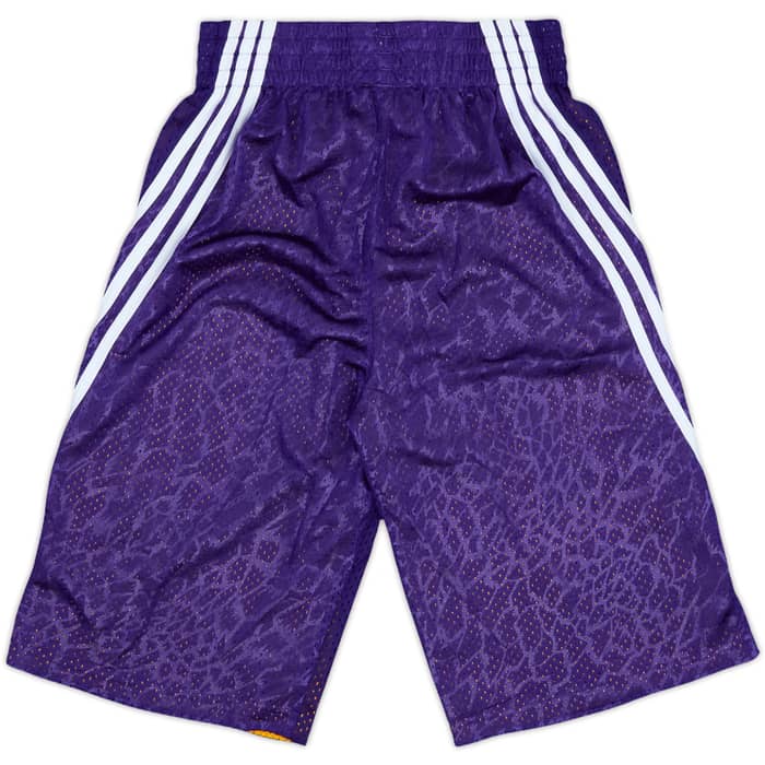 2013-14 LA Lakers adidas Reversible Training Shorts (XS)