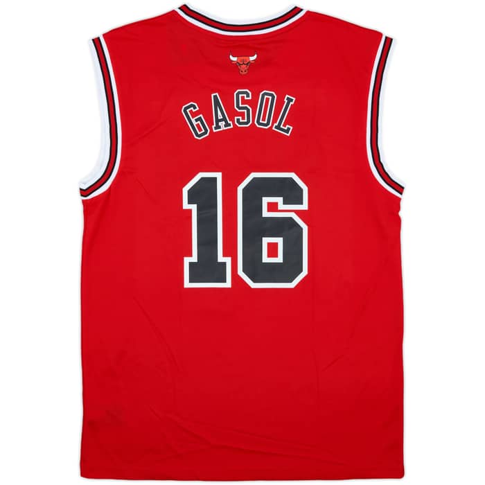 2014 Chicago Bulls Gasol #16 adidas Away Jersey (M)