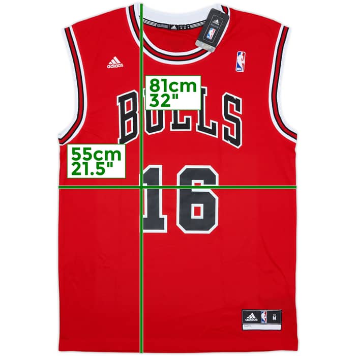 2014 Chicago Bulls Gasol #16 adidas Away Jersey (M)