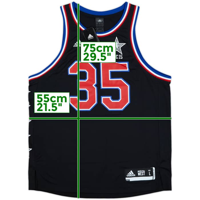 2015 NBA All-Star Team West Durant #35 adidas Jersey (L)
