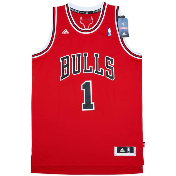 2010-14 Chicago Bulls Rose #1 adidas Swingman Away Jersey (L)