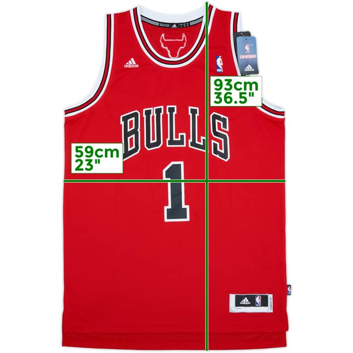 2010-14 Chicago Bulls Rose #1 adidas Swingman Away Jersey (L)