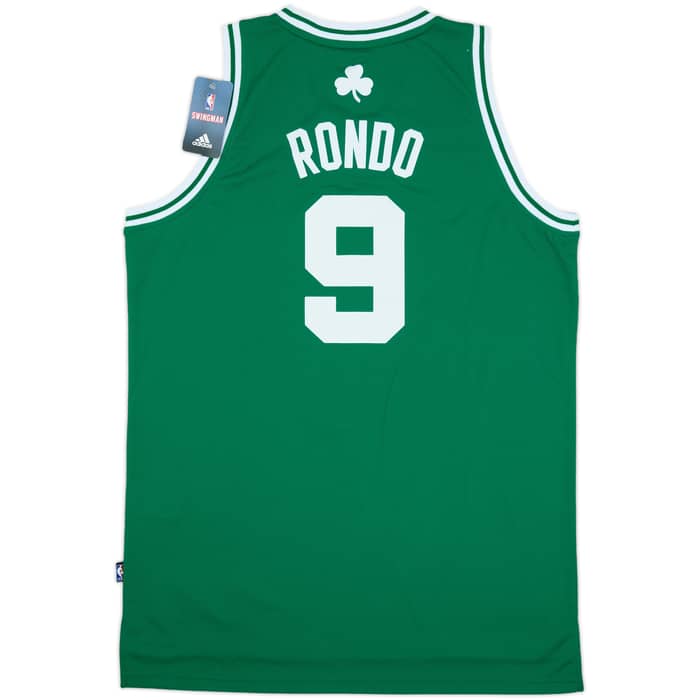 2010-14 Boston Celtics Rondo #9 adidas Swingman Away Jersey (L)