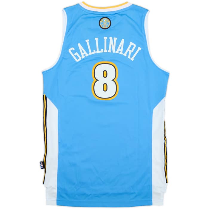 2011-14 Denver Nuggets Gallinari #8 adidas Swingman Away Jersey (XXS)