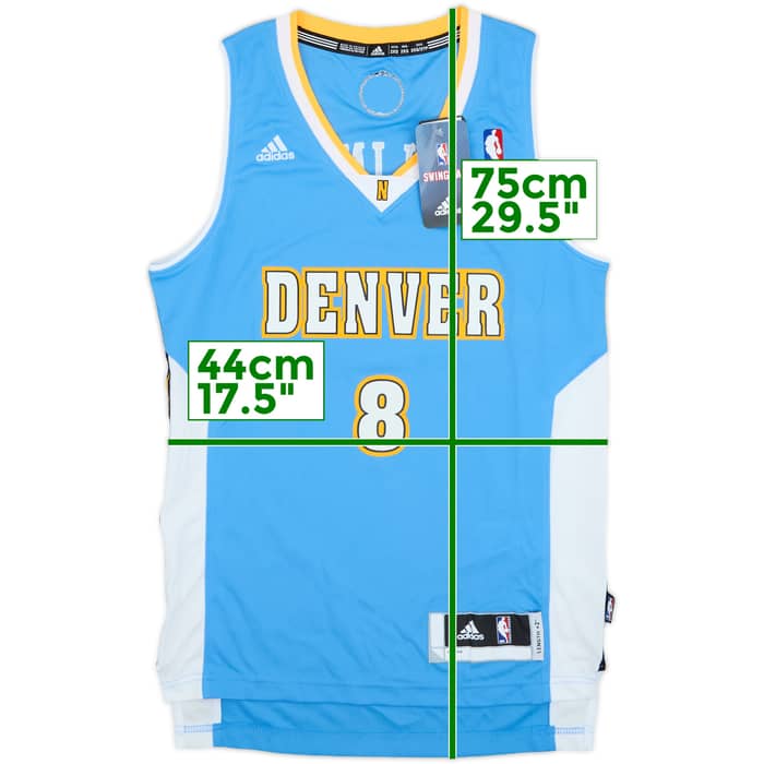2011-14 Denver Nuggets Gallinari #8 adidas Swingman Away Jersey (XXS)
