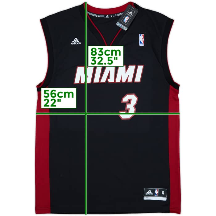 2012-14 Miami Heat Wade #3 adidas Away Jersey (M)