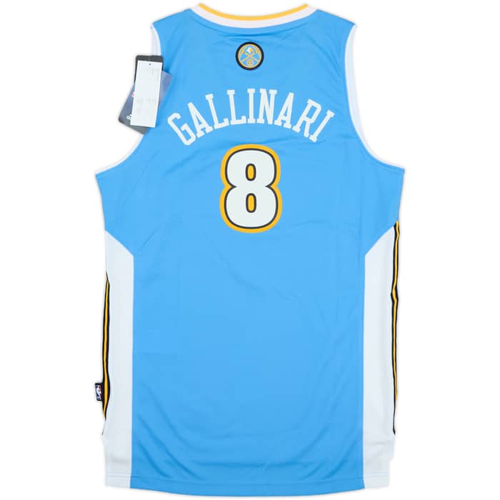 2011-14 Denver Nuggets Gallinari #8 adidas Swingman Away Jersey (XS)