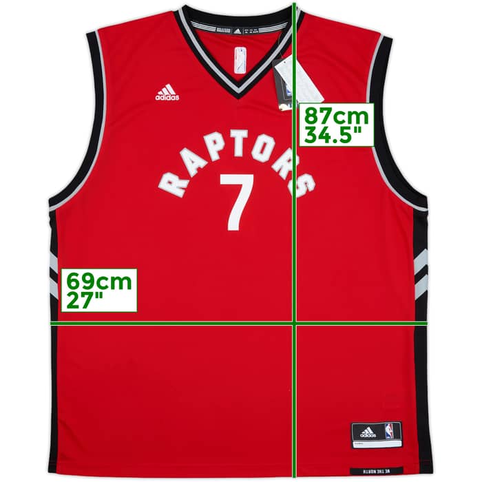 2015-17 Toronto Raptors Lowry #7 adidas Away Jersey (XXL)
