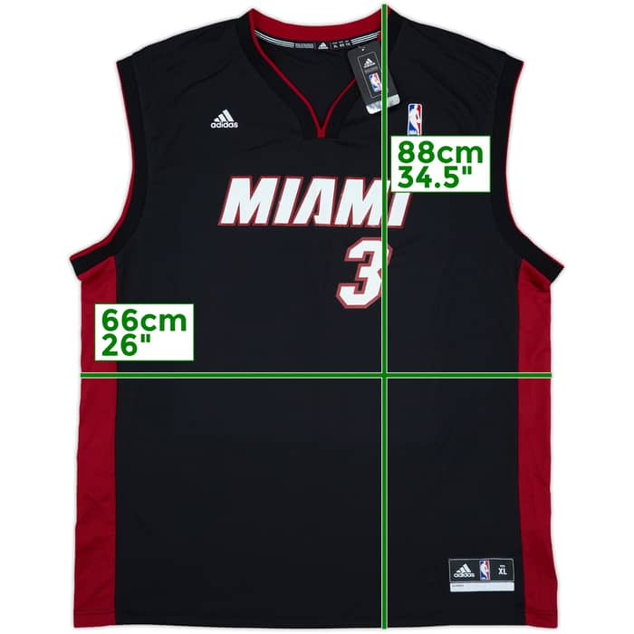 2012-14 Miami Heat Wade #3 adidas Away Jersey (XL)