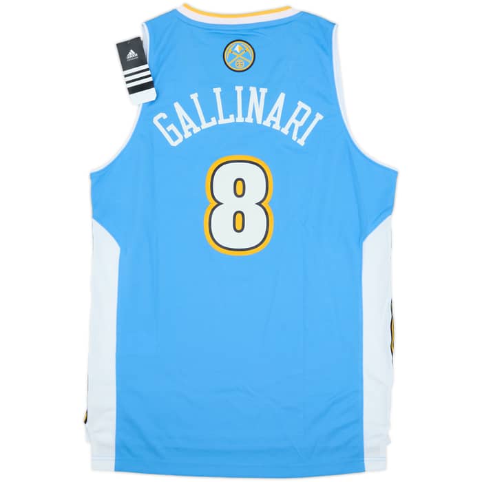 2011-14 Denver Nuggets Gallinari #8 adidas Swingman Away Jersey (M)