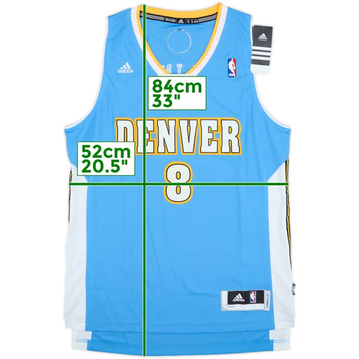 2011-14 Denver Nuggets Gallinari #8 adidas Swingman Away Jersey (M)