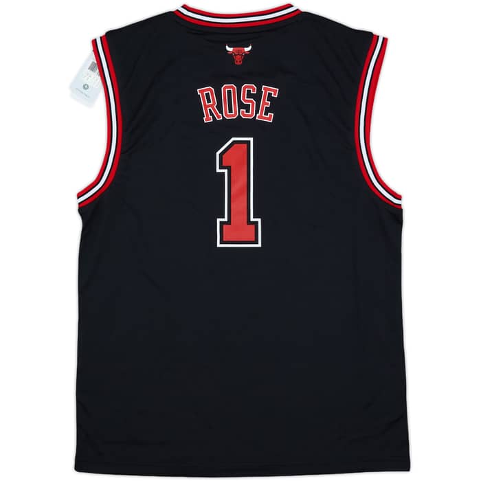 2010-14 Chicago Bulls Rose #1 adidas Alternate Jersey (M)