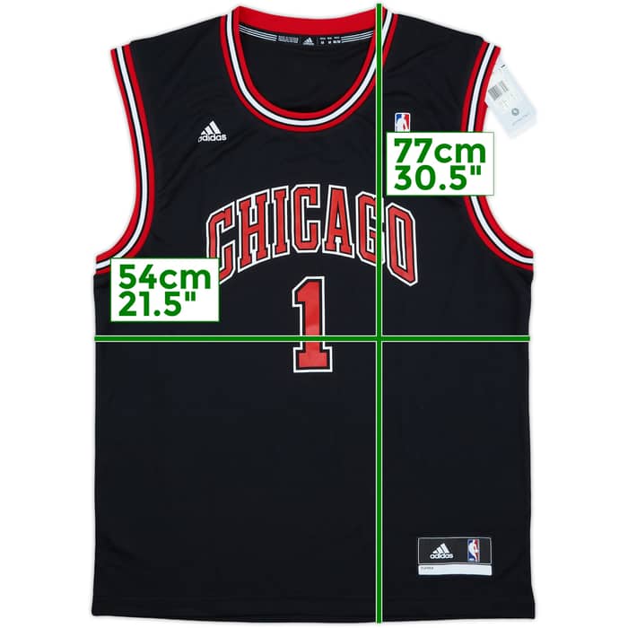 2010-14 Chicago Bulls Rose #1 adidas Alternate Jersey (M)