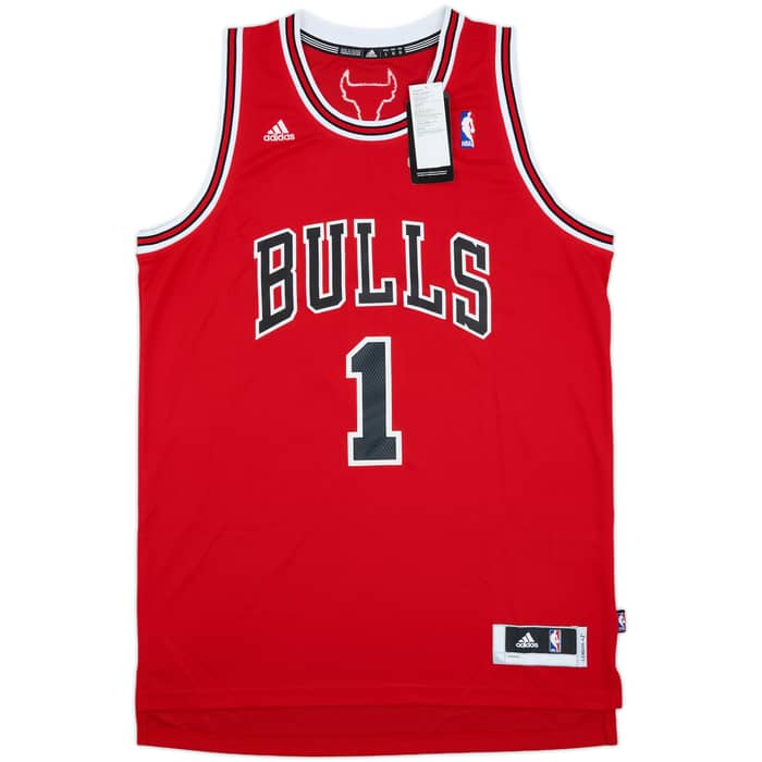 2010-14 Chicago Bulls Rose #1 adidas Swingman Away Jersey (L)