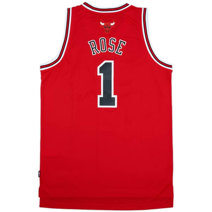 2010-14 Chicago Bulls Rose #1 adidas Swingman Away Jersey (L)
