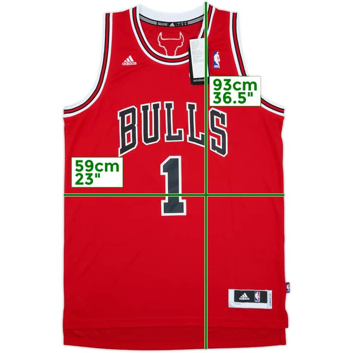 2010-14 Chicago Bulls Rose #1 adidas Swingman Away Jersey (L)