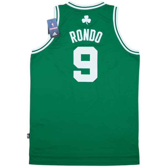 2010-14 Boston Celtics Rondo #9 adidas Swingman Away Jersey (L)