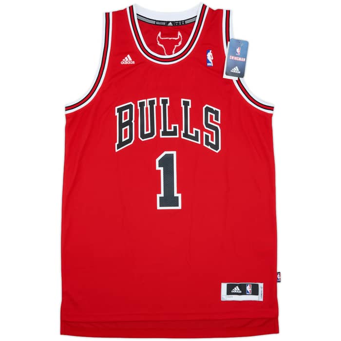 2010-14 Chicago Bulls Rose #1 adidas Swingman Away Jersey (L)