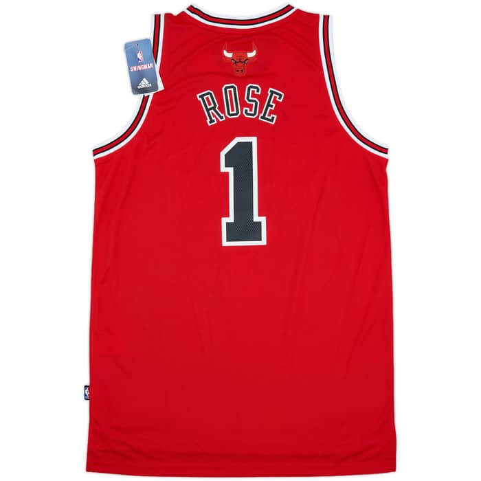 2010-14 Chicago Bulls Rose #1 adidas Swingman Away Jersey (L)