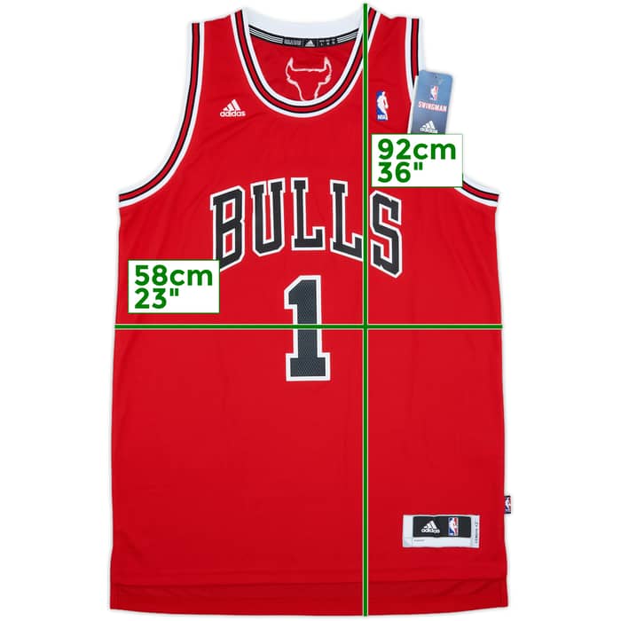 2010-14 Chicago Bulls Rose #1 adidas Swingman Away Jersey (L)