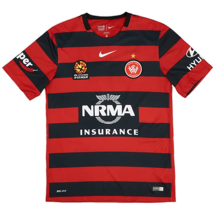 2015-16 Western Sydney Wanderers Home Shirt Santalab #11 - 9/10 - (M)