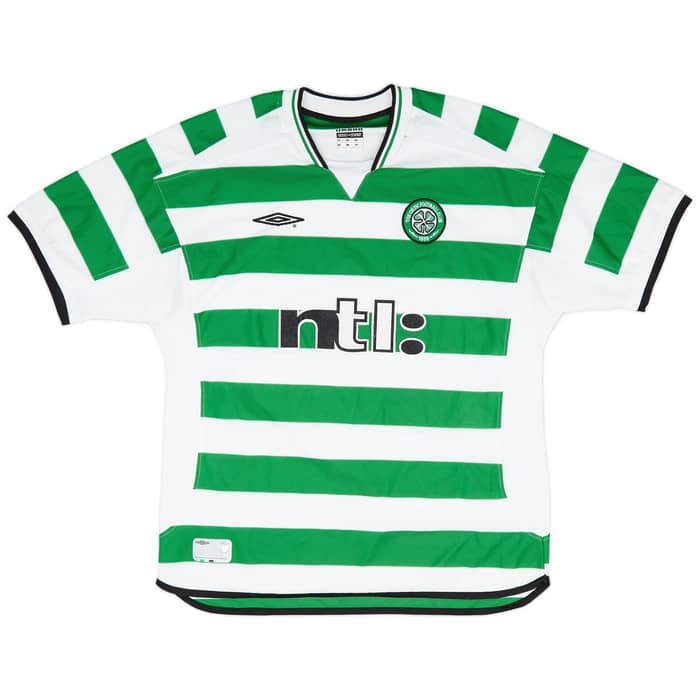 2001-03 Celtic Home Shirt Petrov #19 - 9/10 - (XL)