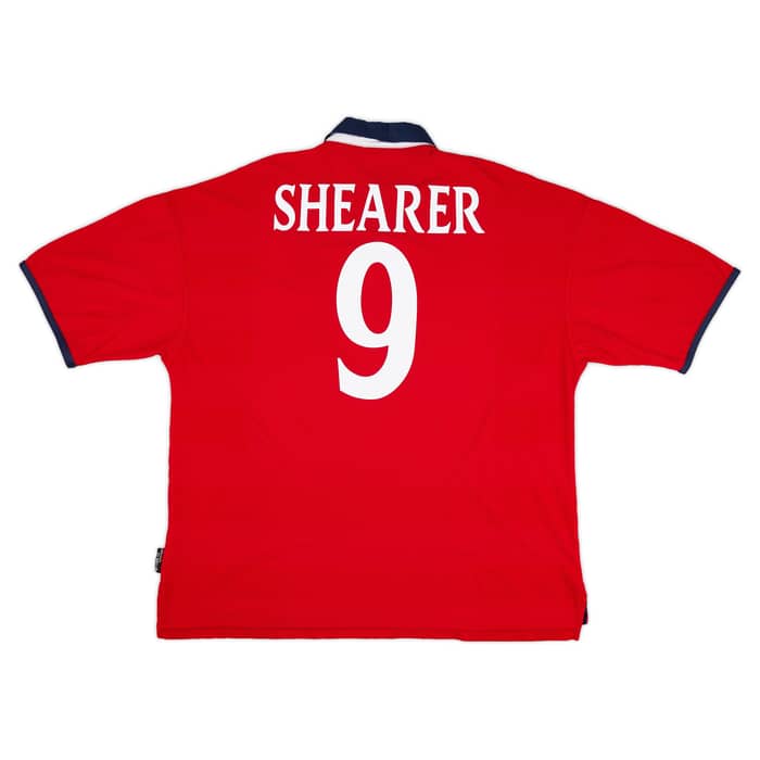 1999-01 England Away Shirt Shearer #9