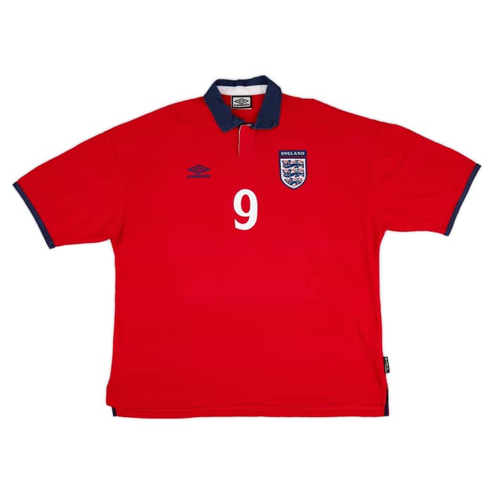 1999-01 England Away Shirt Shearer #9