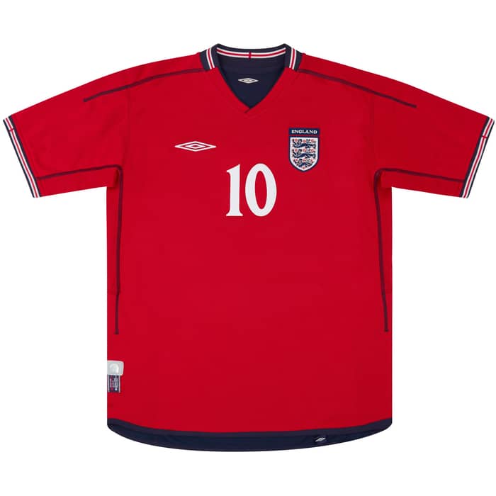 2002-04 England Away Shirt Owen #10 - 8/10
