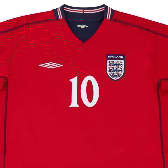 2002-04 England Away Shirt Owen #10 - 8/10