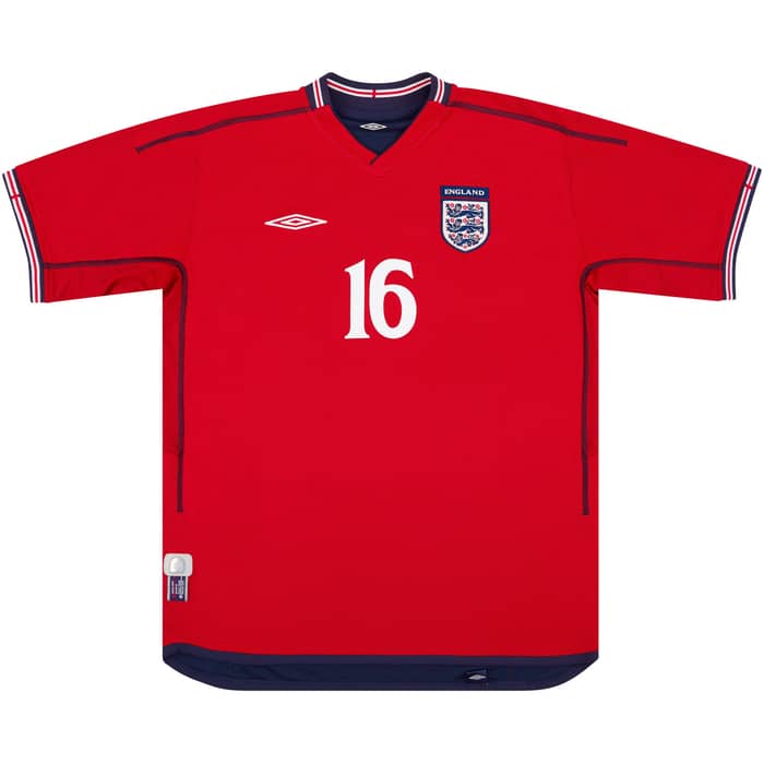 2002-04 England Away Shirt Southgate #16 - 6/10
