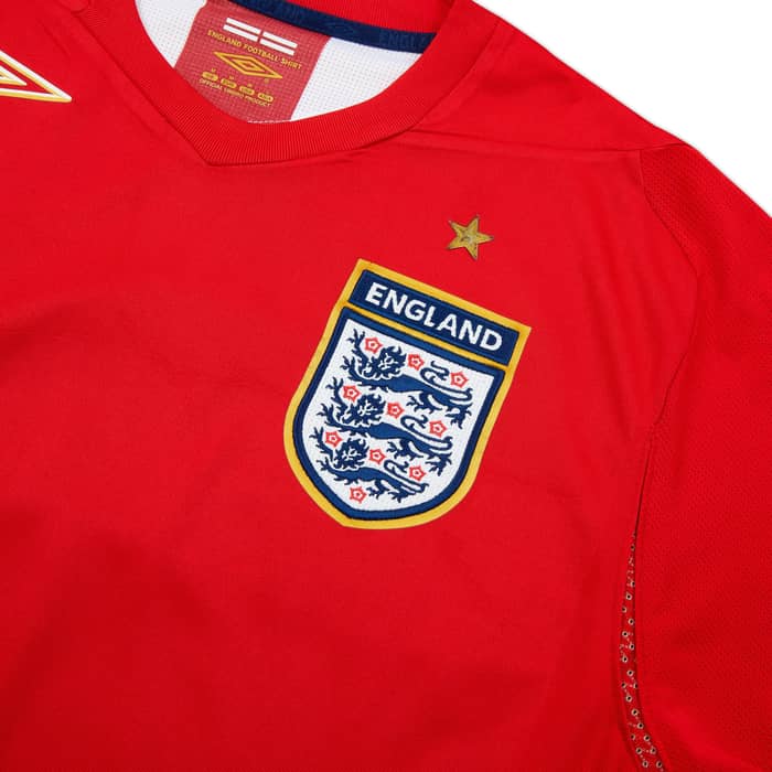 2006-08 England Away Shirt Gerrard #4