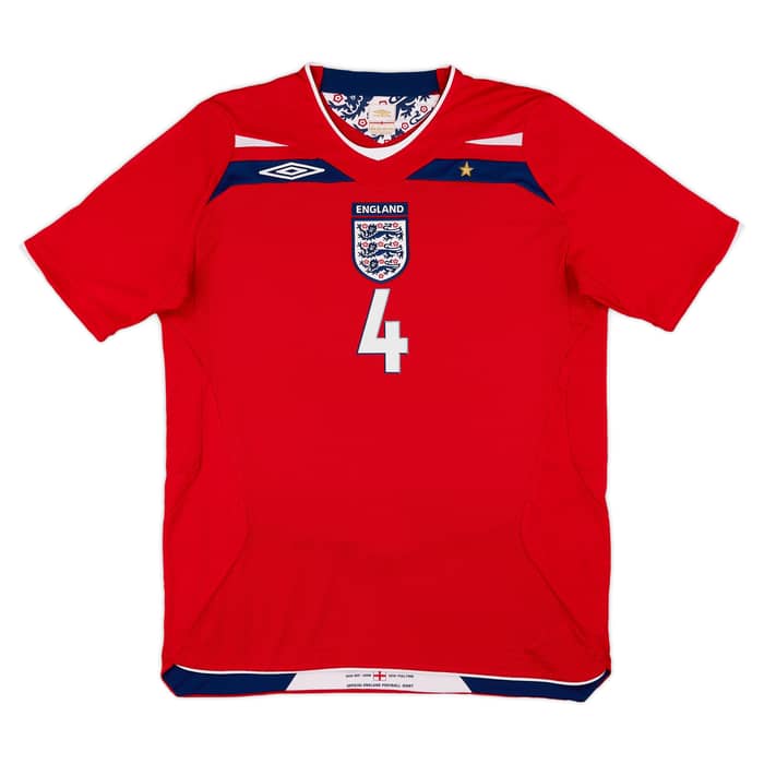 2008-10 England Away Shirt Gerrard #4