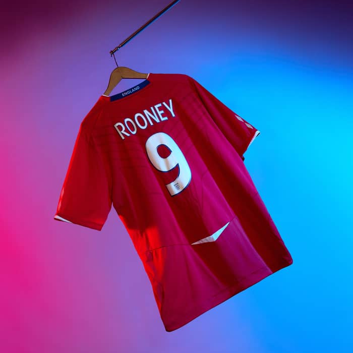 2008-10 England Maillot extérieur Rooney #9 - 8/10 - (S)