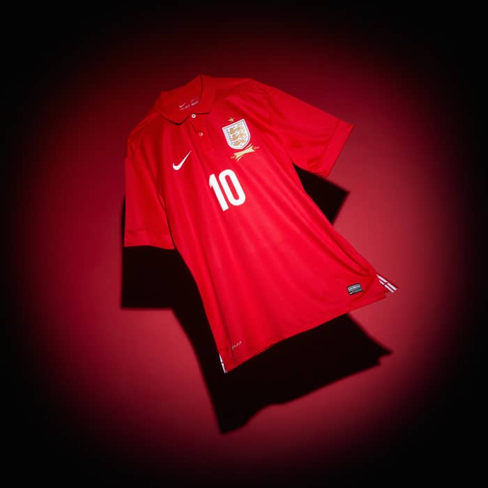 2013 England Away 150th Anniversary Shirt Rooney #10
