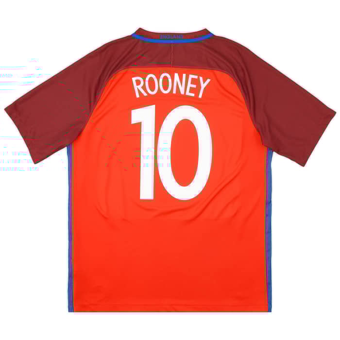 2016-17 England Away Shirt Rooney #10